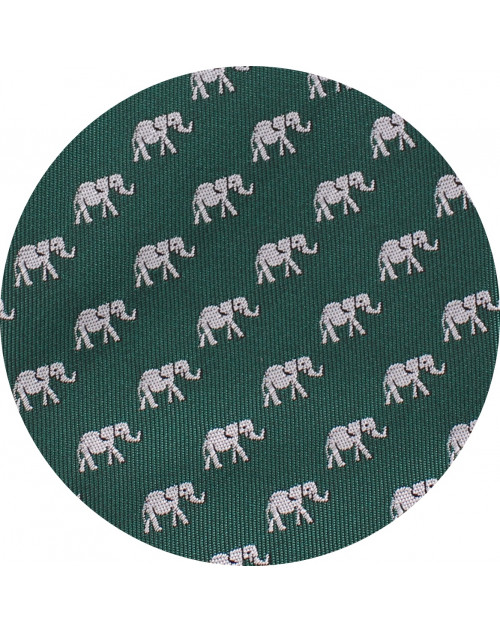 123-116 Verde con Elefantes